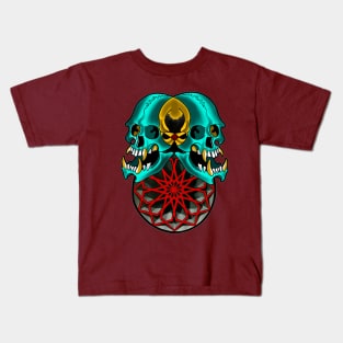 Geometric skulls Kids T-Shirt